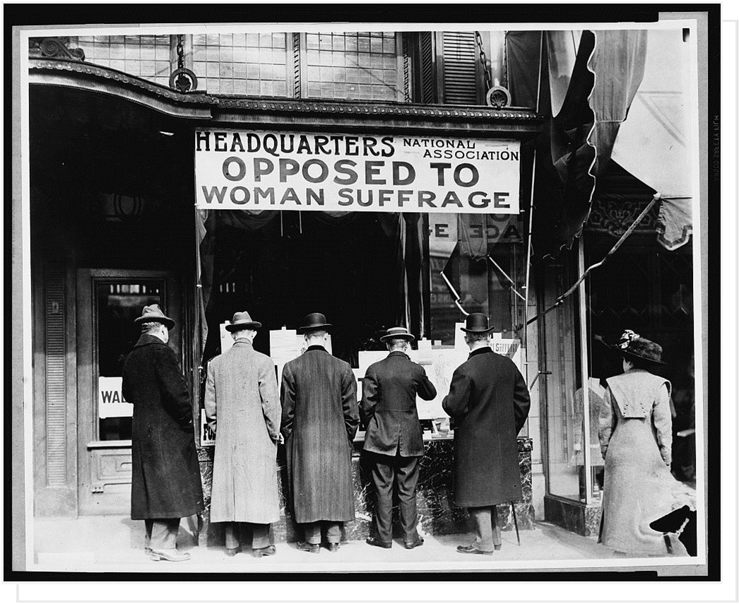 Opposed to Women's Suffrage in Washington DC 1916